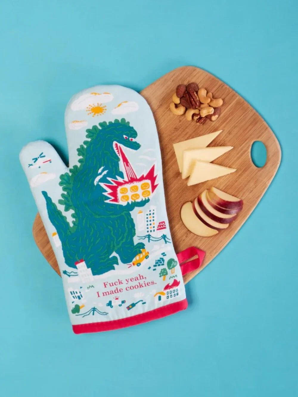 Godzilla insulated oven mitt 